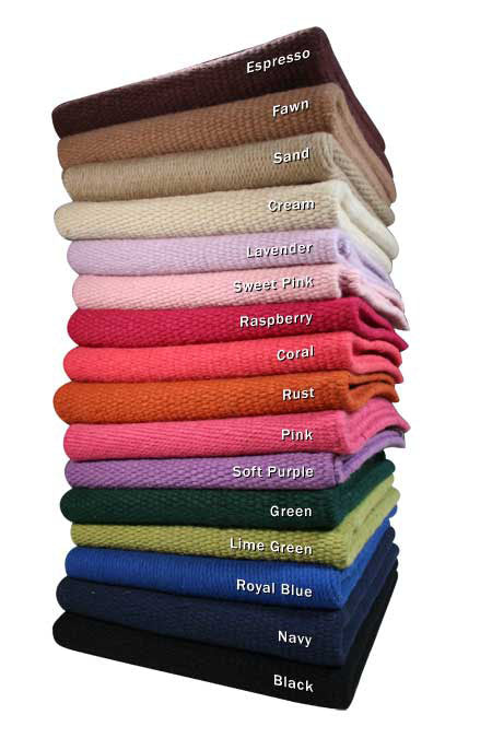 Tahoe Tack Heavy-Duty Solid Color  Pure New Zealand Wool Saddle Blanket