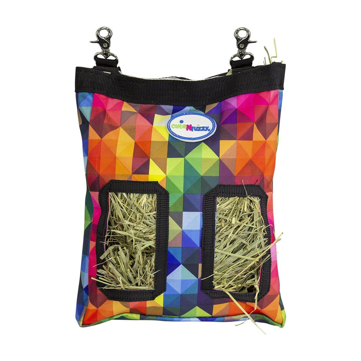 Small Hay Bag for Guinea Pigs and Rabbits Nylon Rainbow