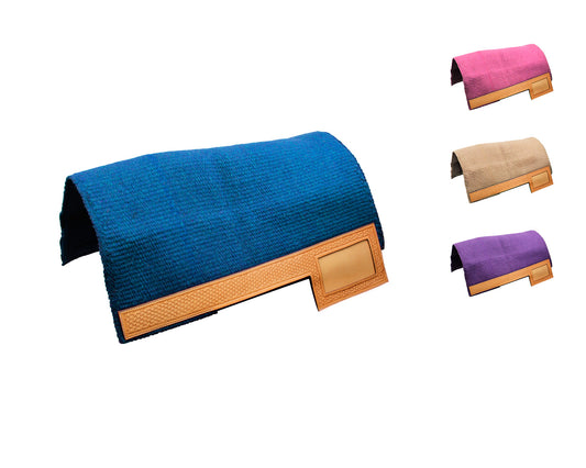 Tahoe Tack Heavy-Duty New Zealand Wool Showring Saddle Blanket / Pad with Leather Wears and Number Slot 36" x 34"