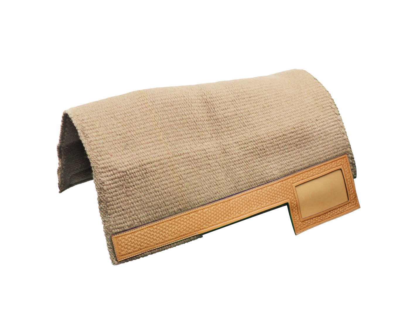 Tahoe Tack Heavy-Duty New Zealand Wool Showring Saddle Blanket / Pad with Leather Wears and Number Slot 36" x 34"