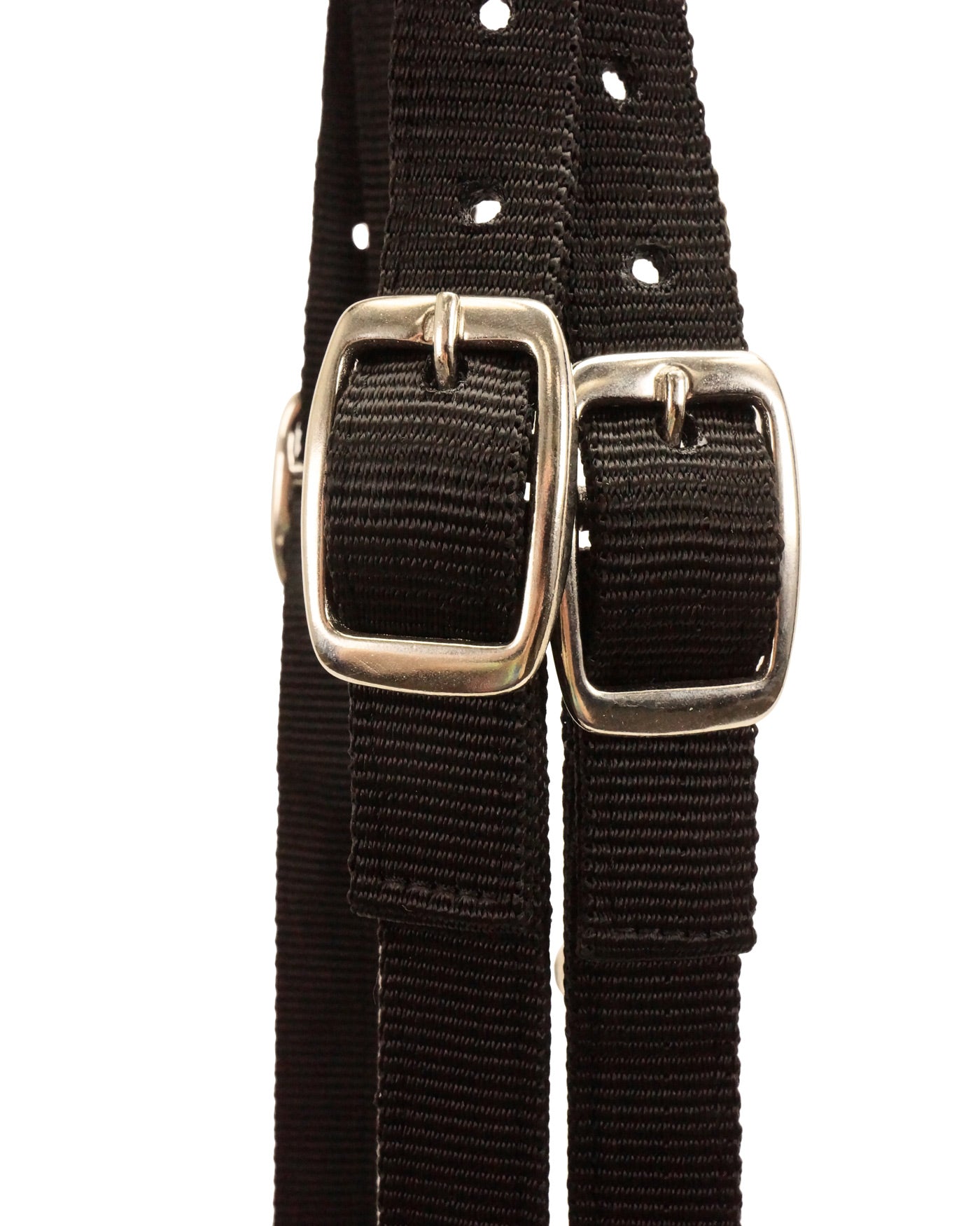 Tahoe Tack Double Layered Nylon Western Headstall with Matching Reins buckle details