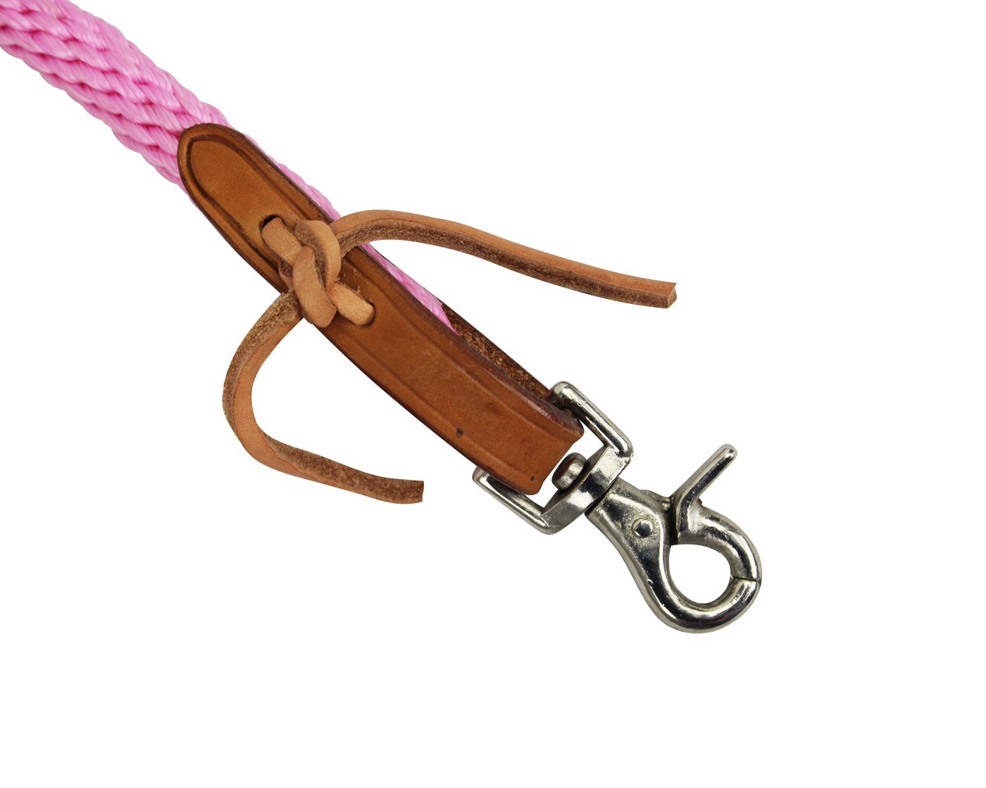 Tahoe Poly Barrel Reins with Easy Off Snap Attachment  Pink