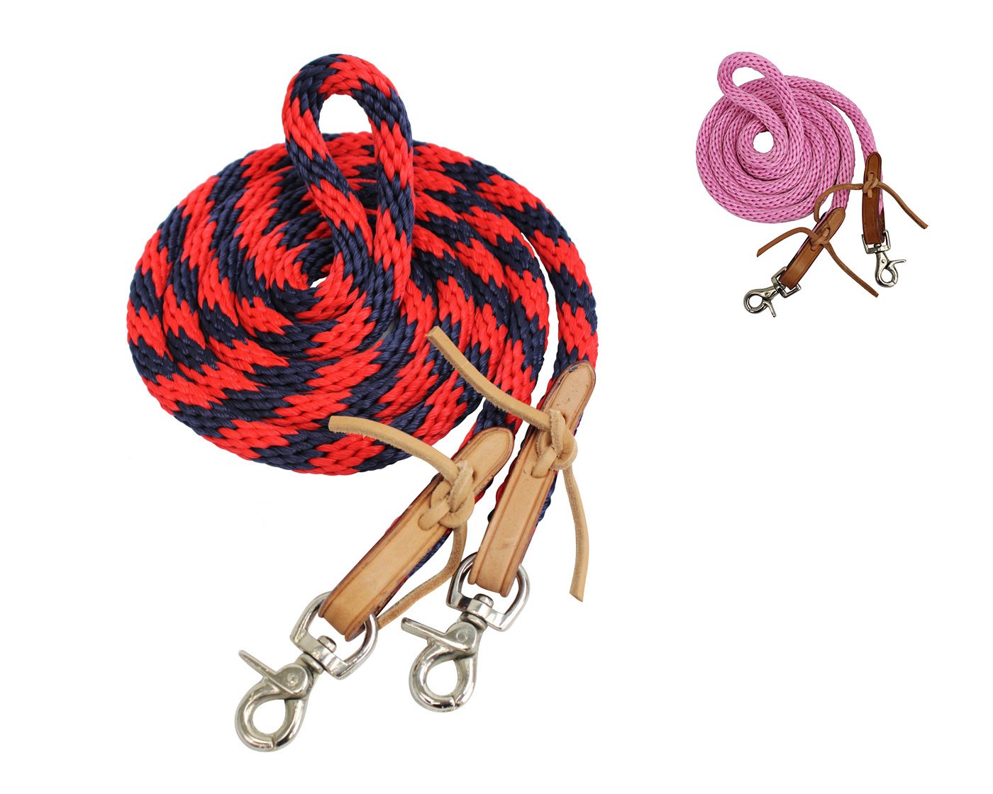 Tahoe  Poly Barrel Reins with Easy Off Snap Attachment