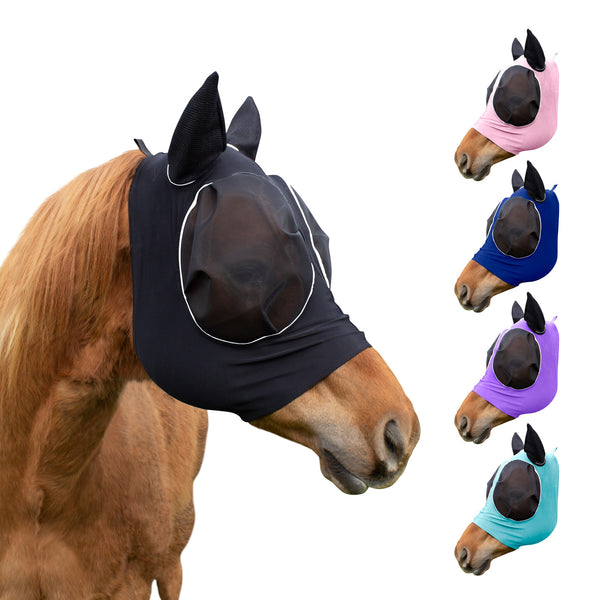 Derby Extra Comfort Lycra Fly Mask with Soft Ears