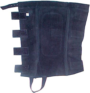 Suede Half Chaps with Velcro Closures Super