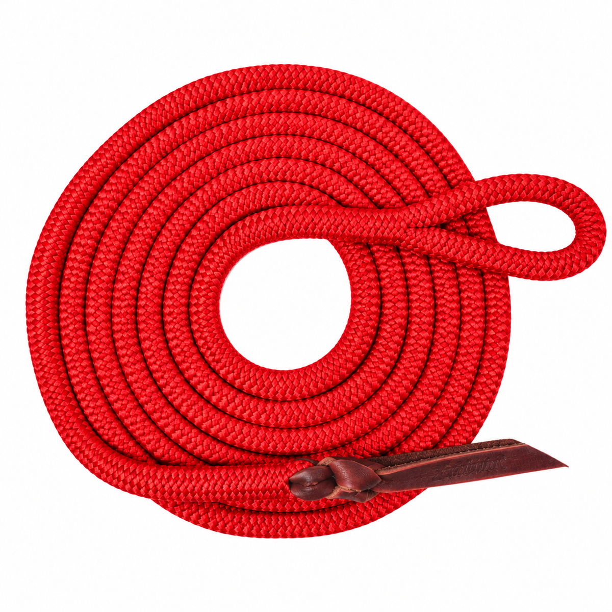 Tahoe Tack Heavy Duty 10 Ft Double Braided Horse Lead Rope – Soft Grip with 4" Loop & Leather Popper – 1-Year Warranty