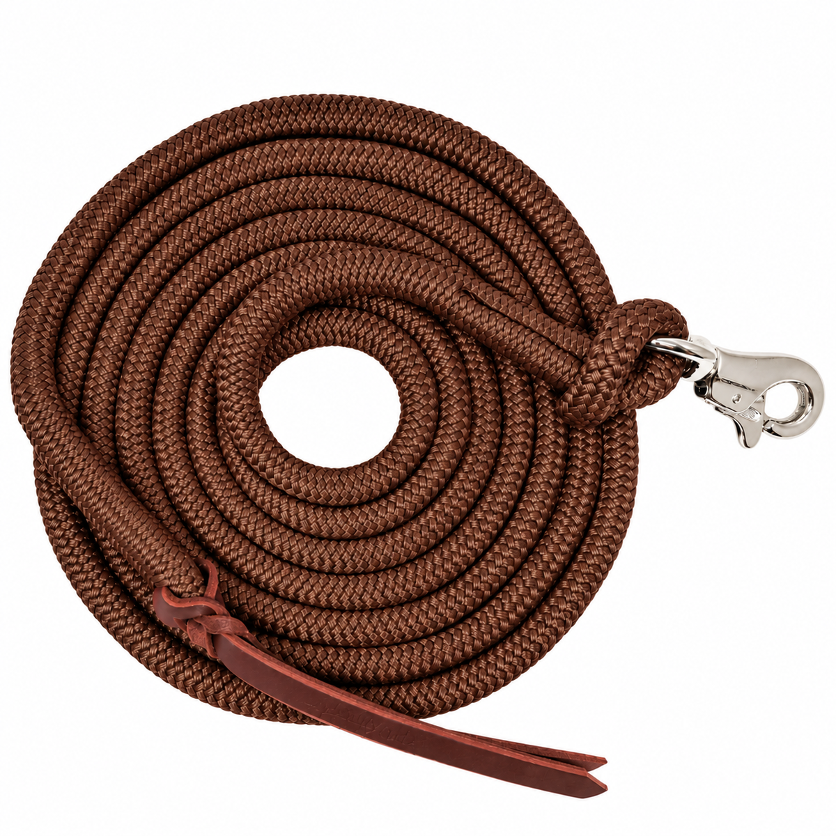 Tahoe Tack Heavy Duty Double Braided Horse Lead Ropes – Set of 2, 10 Ft with Removable Trigger Snaps & Leather Poppers – 1-Year Warranty