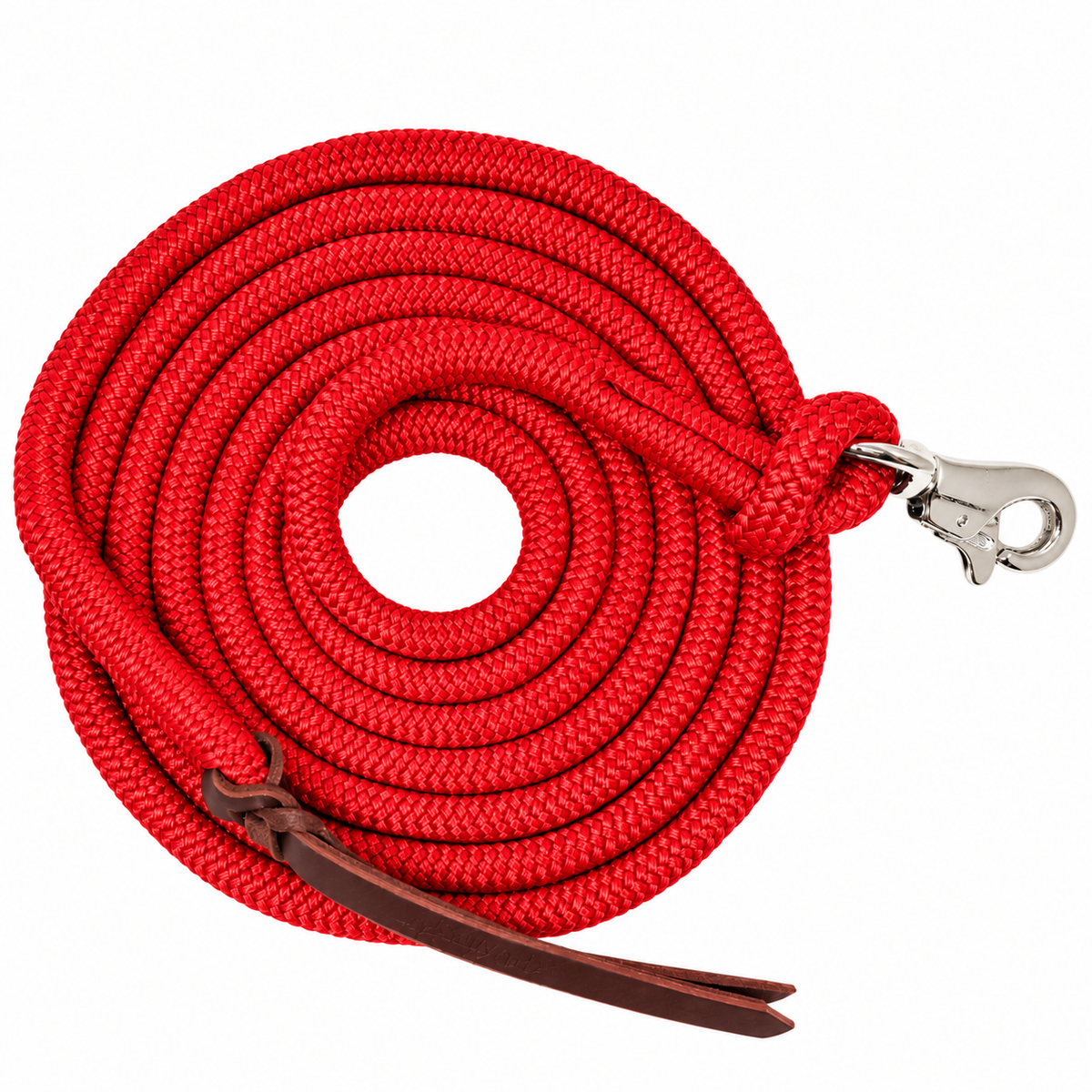 Tahoe Tack Heavy Duty Double Braided Horse Lead Ropes – Set of 2, 10 Ft with Removable Trigger Snaps & Leather Poppers – 1-Year Warranty