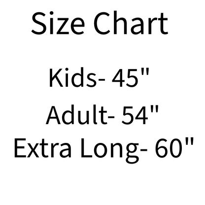 Soft Leather Stirrup Leathers with Stainless Steel Hardware size chart