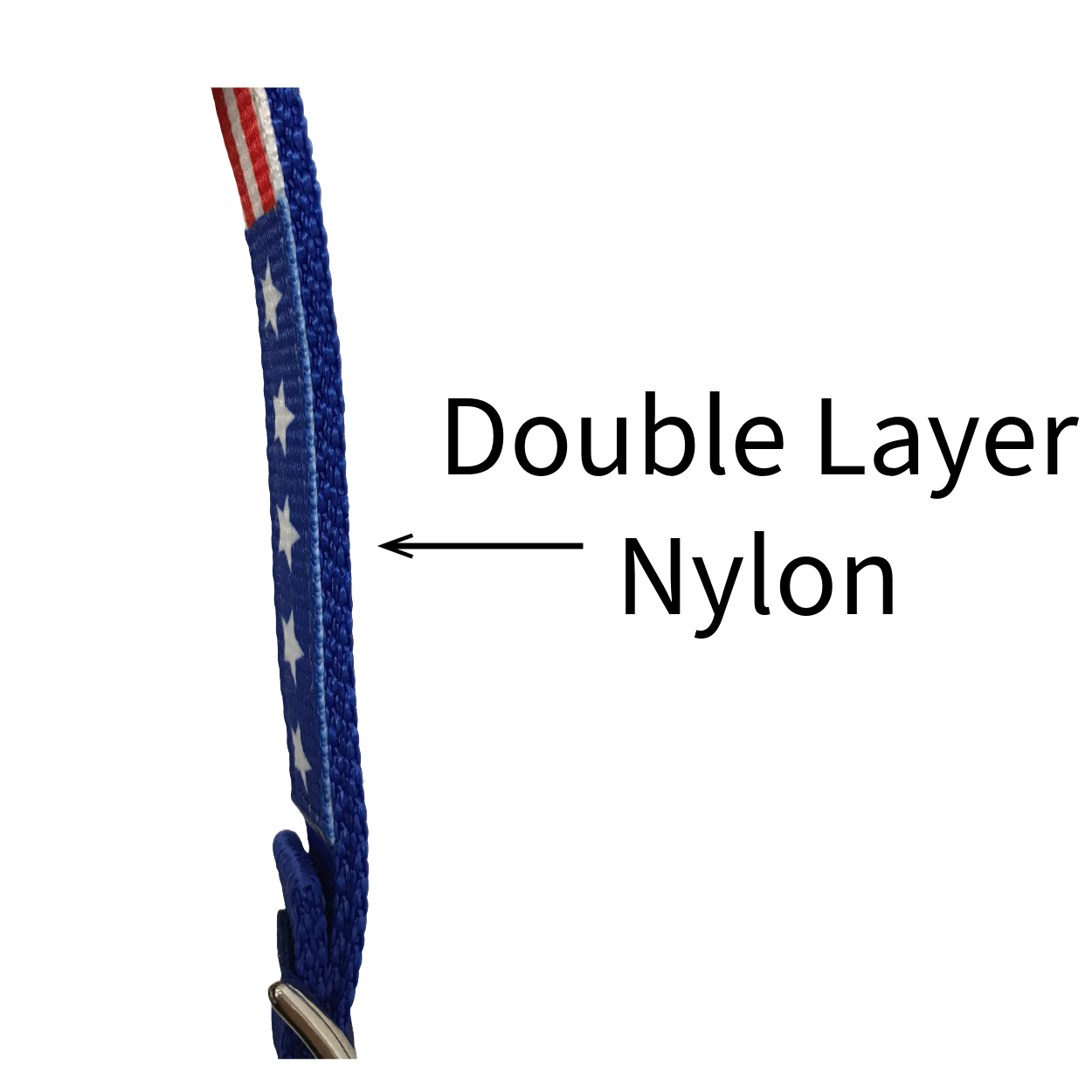 Tahoe Tack American Flag Double Layered Nylon Patriotic Padded Headstall, Reins and Double Layer Nylon