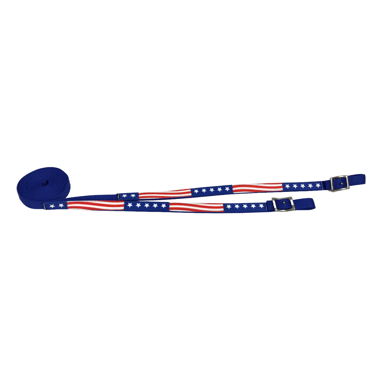 Tahoe Tack American Flag Double Layered Nylon Patriotic Padded Headstall, Reins