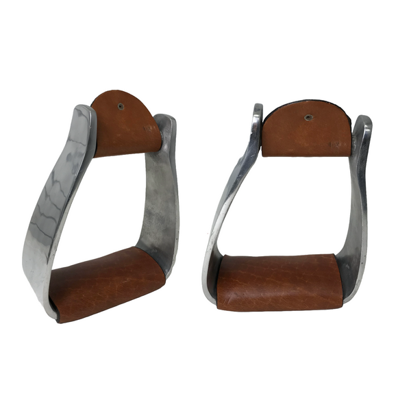 Tahoe Tack Angled Knee Relief Heavyweight Adult Western Stirrups for Western Saddles