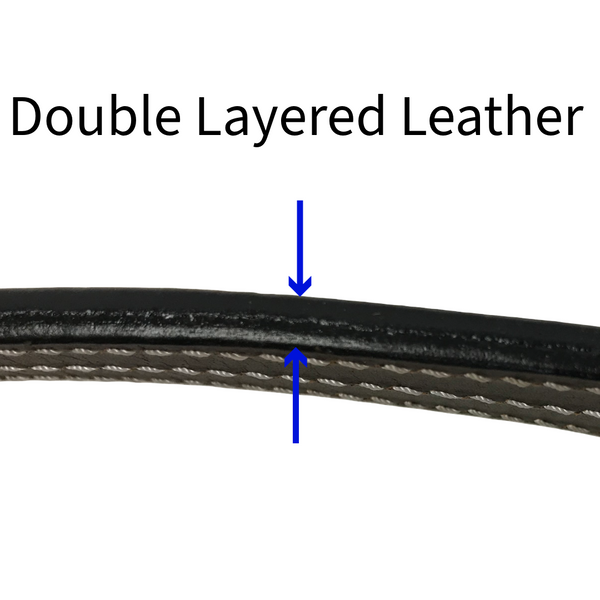 Derby Originals American Elegance Series Triple Stitch Leather Halter - USA Leather