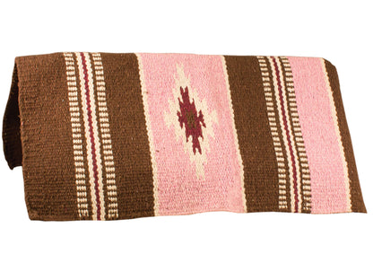 Handwoven Navajo-Inspired Acrylic Western Horse Saddle Blanket – 32" x 64", Southwest Aztec Design, Decorative, Great for Riding, Display, or Home Decor