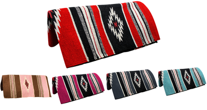Handwoven Navajo-Inspired Acrylic Western Horse Saddle Blanket – 32" x 64", Southwest Aztec Design, Decorative, Great for Riding, Display, or Home Decor