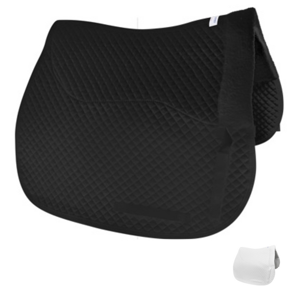 Semi Fleece Lined Dressage Saddle Pad by Derby Super Sale with Rolled Fleece