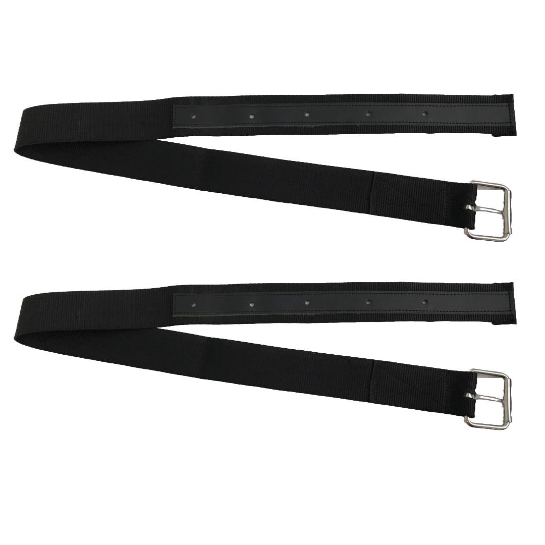 Tahoe Tack Set of 2 Adjustable Bareback Pad Riding Straps with Stainless Steel Rolling Buckle