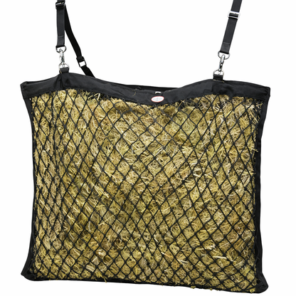 Derby Originals Paris Tack XL Knotless Slow Feed Hay Net – Double-Sided Design with 1000D Mesh Sides, Soft on Muzzles, Holds 6 Flakes