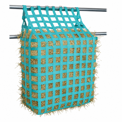 Tahoe Web Gate Slow Feed Hay Feeder – 2" Openings, Easy-Fill, Quick Strap Mounting, Holds 5–6 Flakes, Durable & Dust-Draining with Super Tough Bottom®