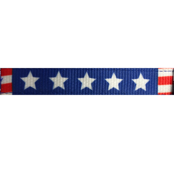Derby Originals Patriotic Stars and Stripes Nylon Horse Halters with Matching 10’ Lead