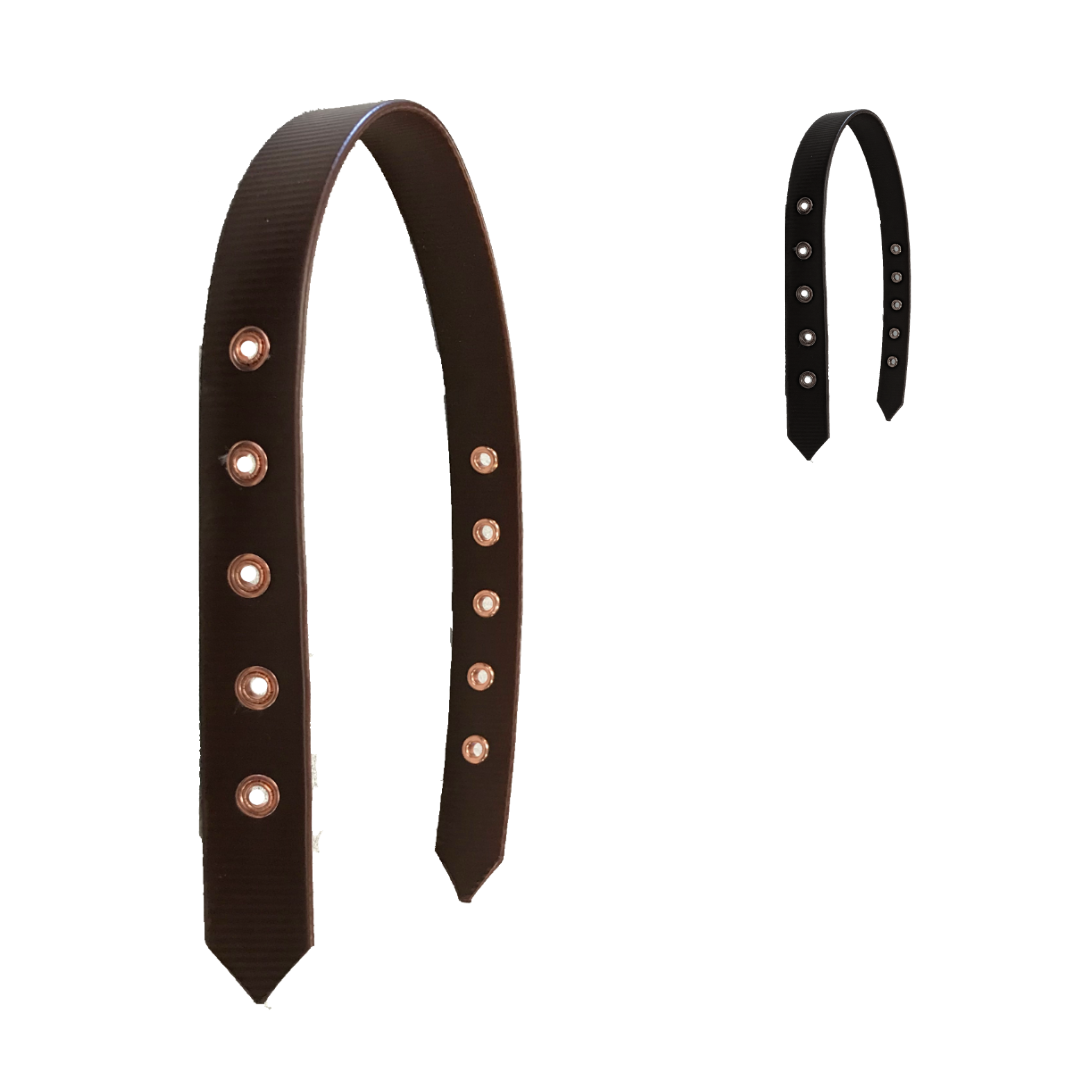 Derby Originals Safety Flex-Webb Replacement Bio Crown Piece for Breakaway Horse Halters brown main