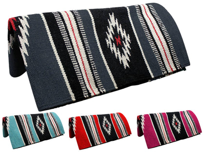 Tahoe Tack Navajo Multicolored Handwoven Acrylic  Black Grey