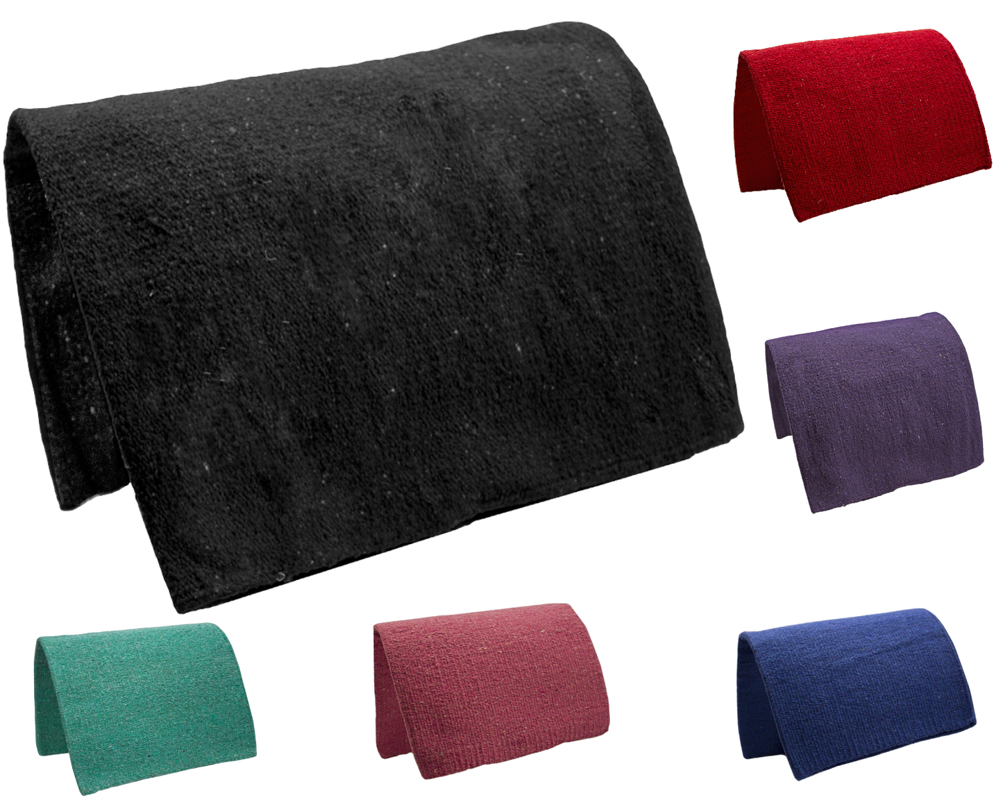 Tahoe Tack Traditional Acrylic Western Horse Saddle Blanket – Handwoven, Moisture-Wicking, Thick 3.5lb Design, Soft & Durable, Size 36" x 34"