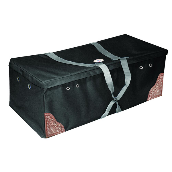 Derby Originals Hay Bale Bag Large 600D Waterproof with Leaf & Basket Hand Tooled Leather Accents 44" x 20" x 16"