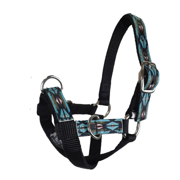 Tahoe Tack Nylon Overlay Sheep and Goat Training Halter with Padded Noseband with 6 Month Warranty