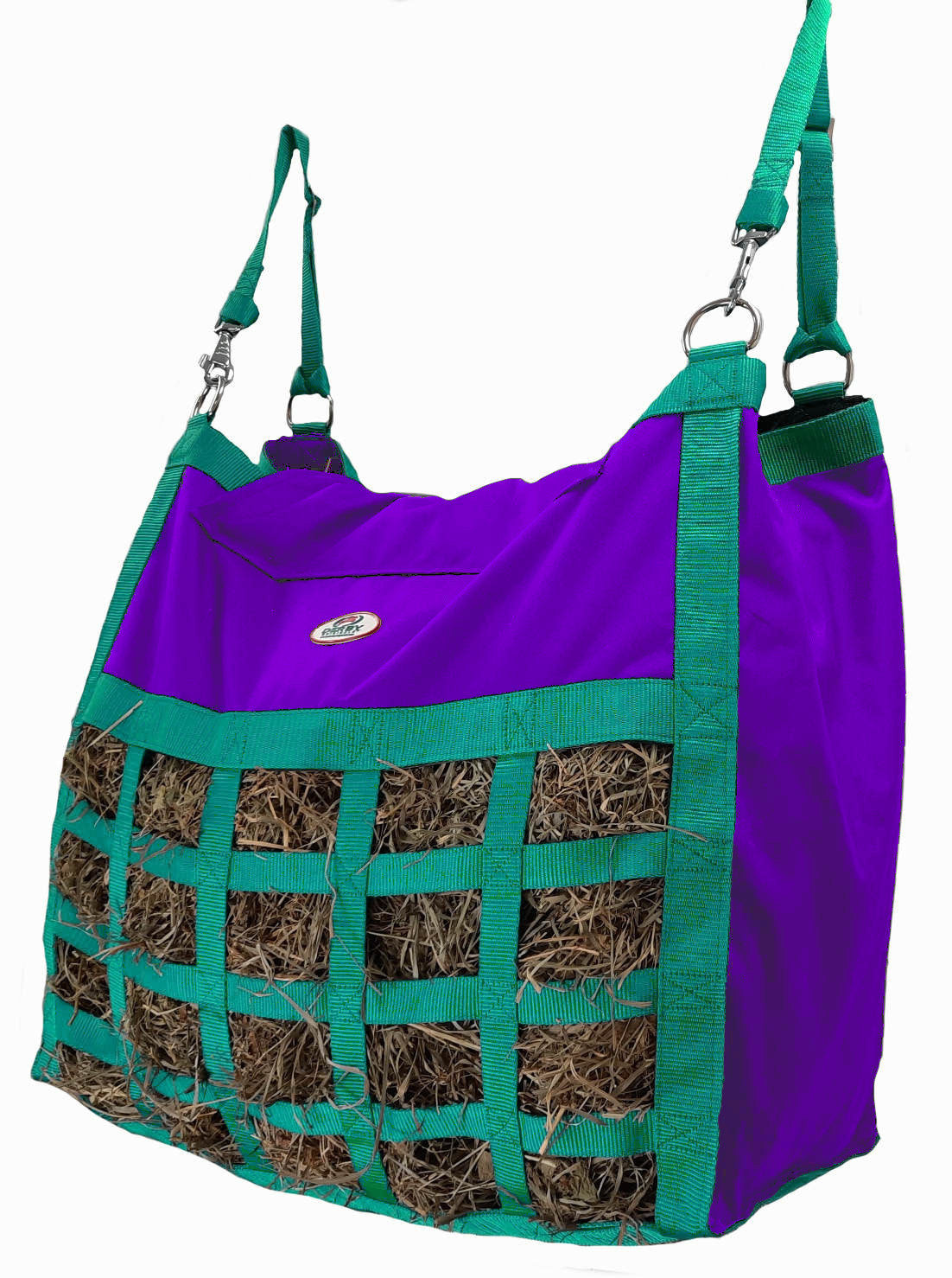 Paris Tack Supreme Slow Feed Top Load Hay Bag with Super Tough Bottom with  2"x3.5” Rectangular Openings and 6 Month Warranty