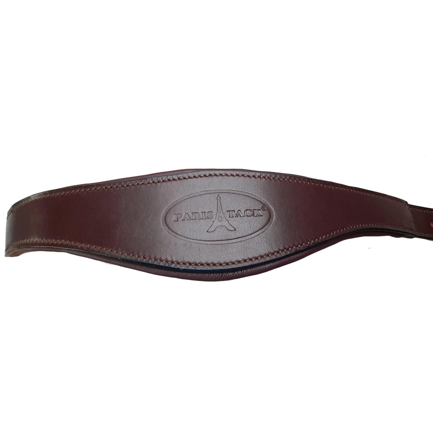 Paris Tack  Padded Super Comfortable Curved Design Horse Leather Halter With Brass Plate 