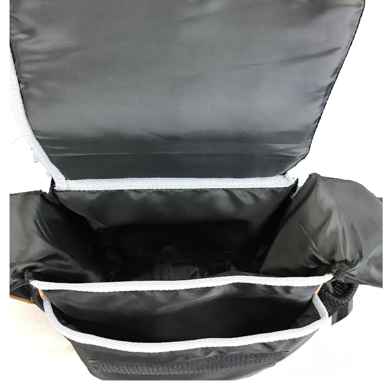 TAHOE PADDED TRIPLE LAYER 1200D NYLON SADDLE BAGS OPEN FOR TRAIL RIDING 1 YEAR WARRANTY WITH 2 POCKETS FOR WATER BOTTLES 