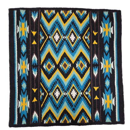 Tahoe Tack Turquoise Navajo Collection NZ Wool  34" X 36" Western Saddle Blanket
