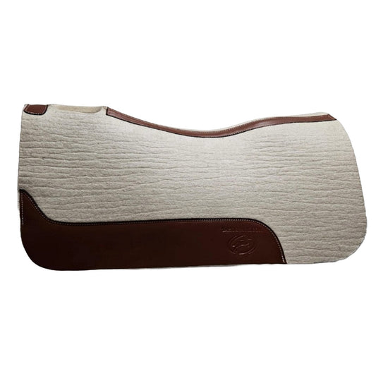 Tahoe Tack Heavy Duty Contour Wool Blend Felt Western Saddle Pad 30" X 30" Shock Absorbing 1" Thick