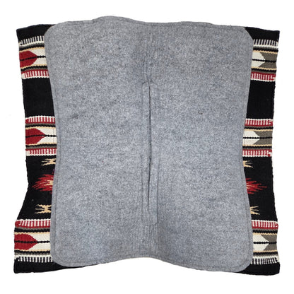 Tahoe Heritage Navajo and Arrows Design Contour Fit New Zealand Wool Western Saddle Pad with Memory Wool Felt 1" Thick Bottom and  34" X 38"
