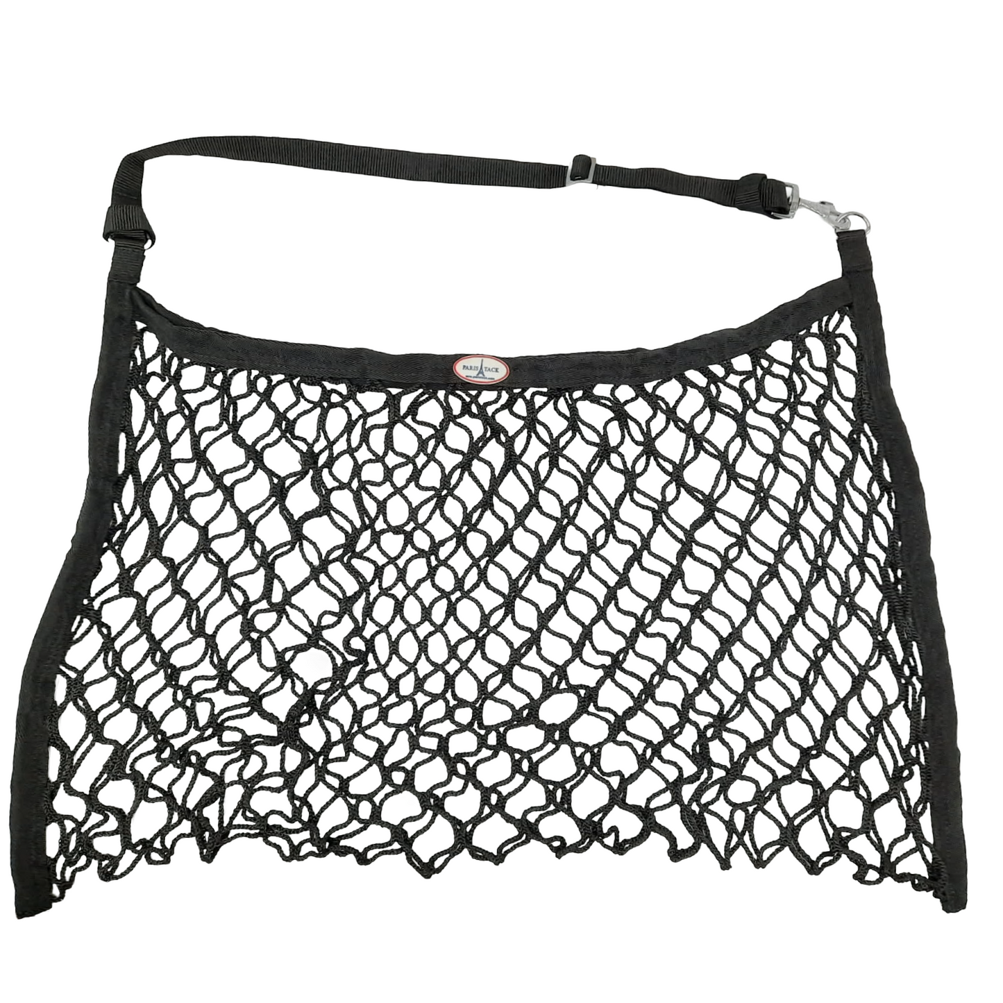 Paris Tack Knotless Ultra Slow Feed Hay Nets – Set of 2, 1.5" Openings, 24"x30", Soft on Muzzles, Adjustable Hanging Strap with Snap, Holds 2 Flakes Each
