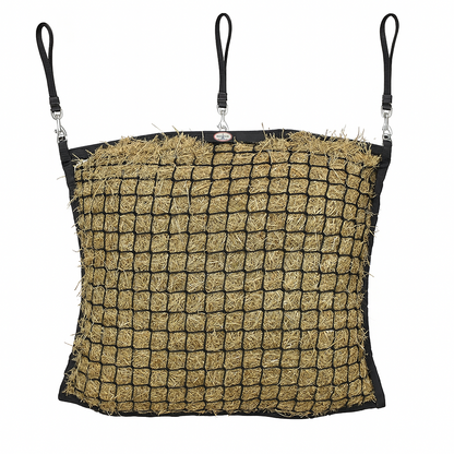Paris Tack XL Knotless Slow Feed Hay Net – 48"x30", 2" Openings, Soft on Muzzles, with 3 Adjustable Straps for Fence or Stall Hanging