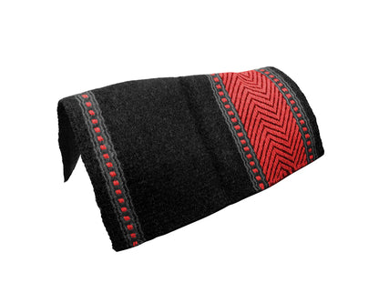 ZEE BAR NEW ZEALAND WOOL SADDLE BLANKET BLACK