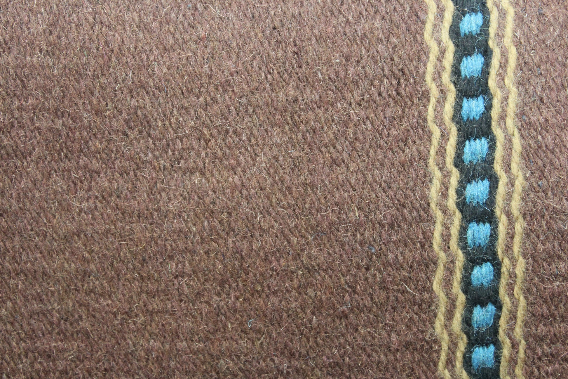 ZEE BAR NEW ZEALAND WOOL SADDLE BLANKET DETAIL