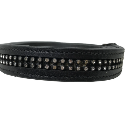 Derby Originals Multipurpose Crystal Inlay Leather Lead for Cattle, Horse or Dog with Chain and Swivel Snap-One Year Limited Warranty