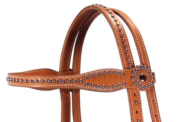 Tahoe Tack High Country Show Spotted Browband Headstall Brow Grande
