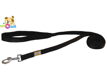 Comfort Walk Padded Dog Leash Closeout Black