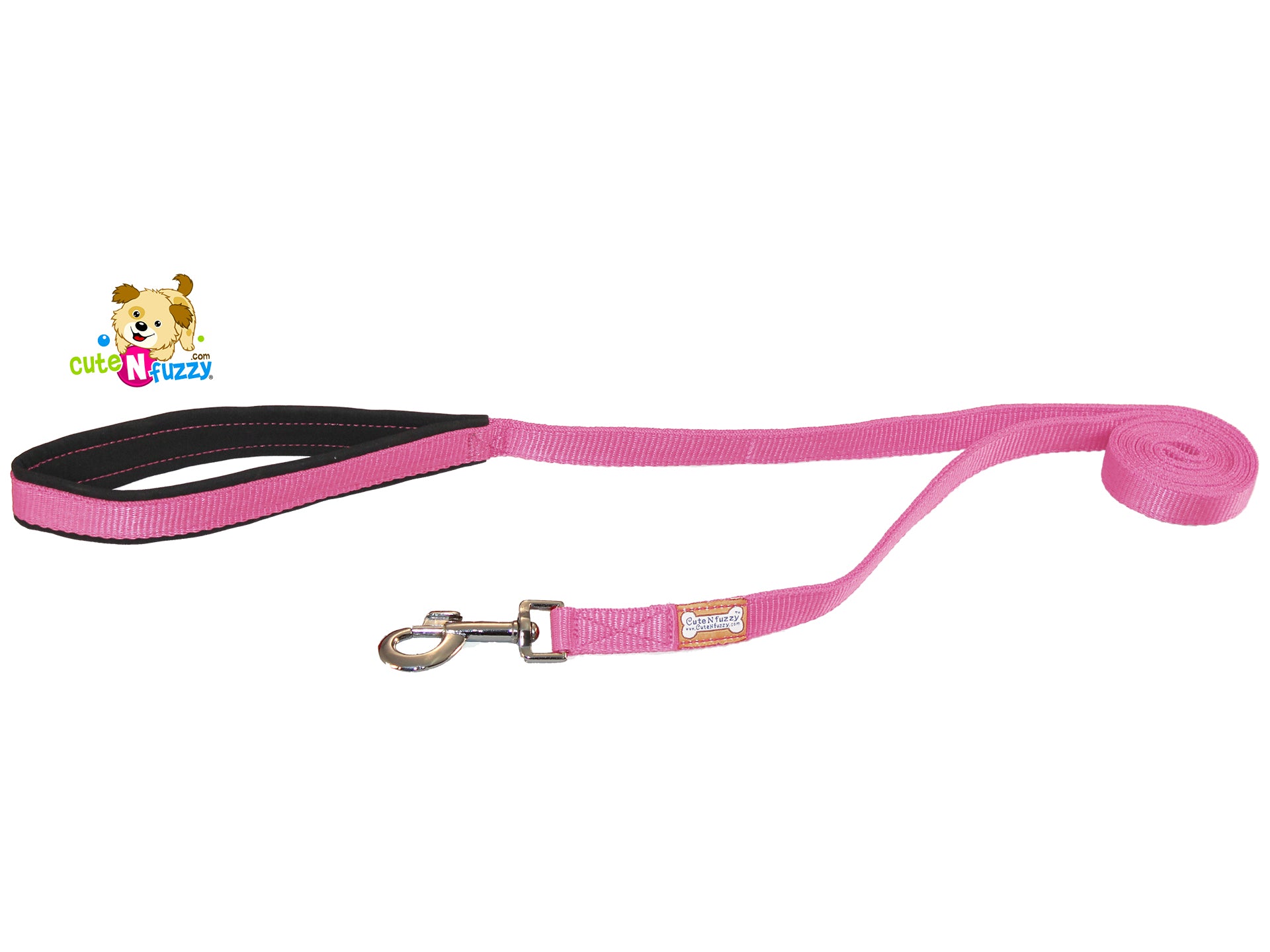 Comfort Walk Padded Dog Leash Closeout Pink Color