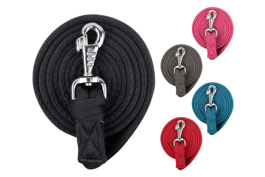 Derby Originals 7’ and 10’ Premium Softgrip Cotton Lead Ropes Lot of 2 with Replaceable Snap
