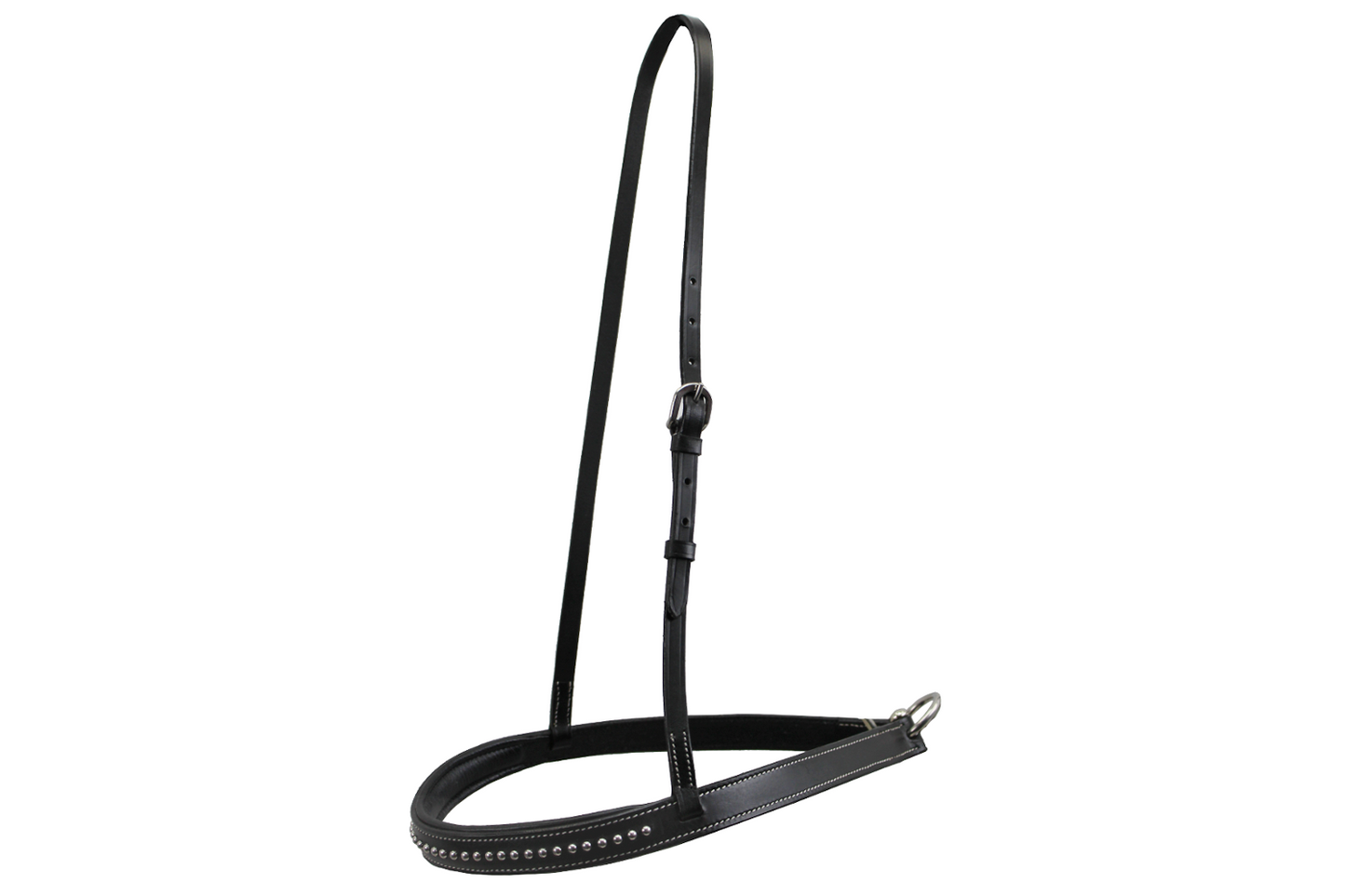 Tahoe Tack Starry Night Black Padded Leather Western Horse Noseband black main