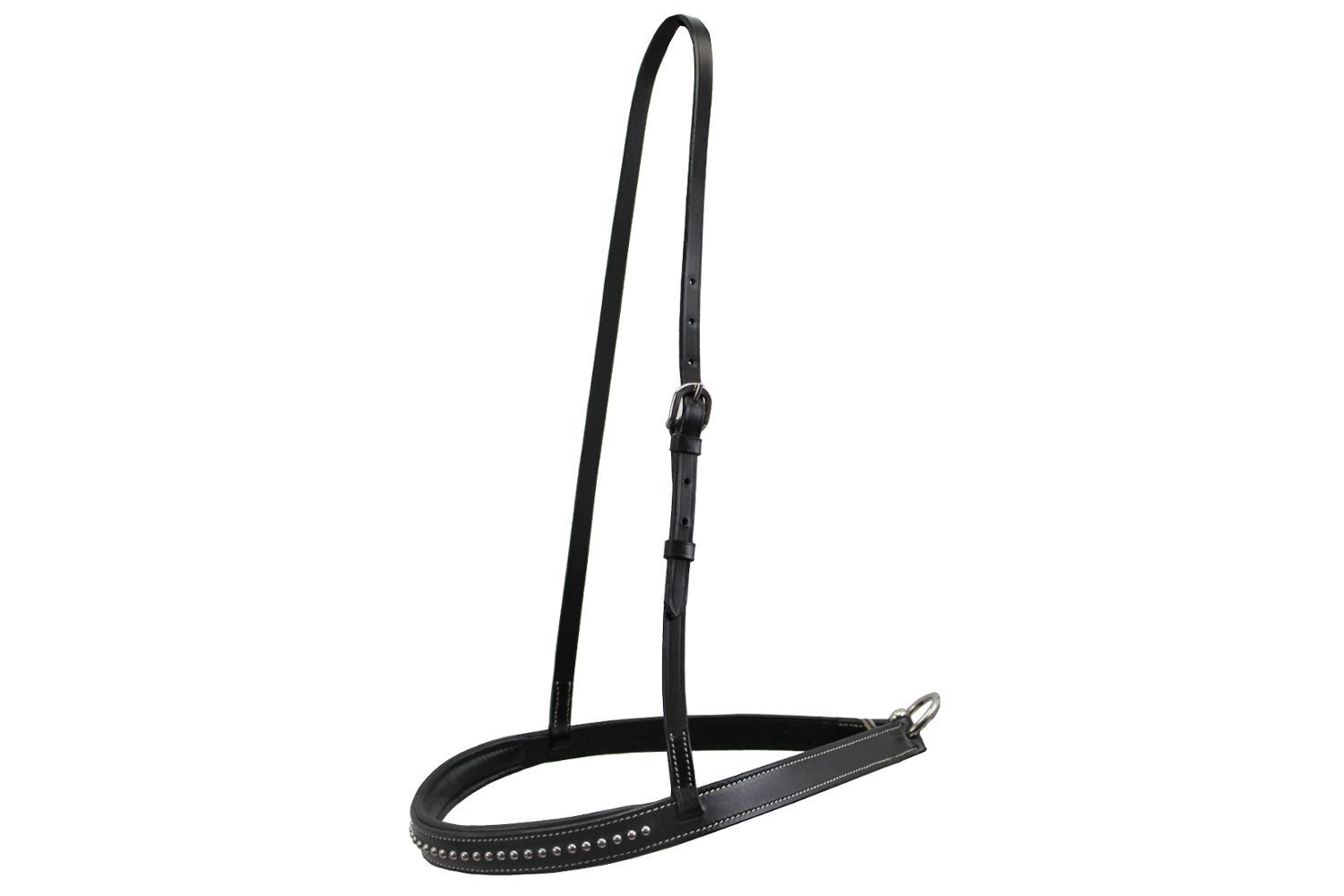 Tahoe Tack Starry Night Black Padded Leather Western Horse Noseband black main