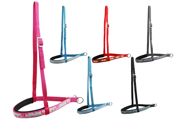 Tahoe Tack Patterned Nylon Padded Western Noseband for Horses Available in Six Colors