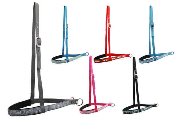 Tahoe Tack Patterned Nylon Padded Western Noseband for Horses Available in Six Colors