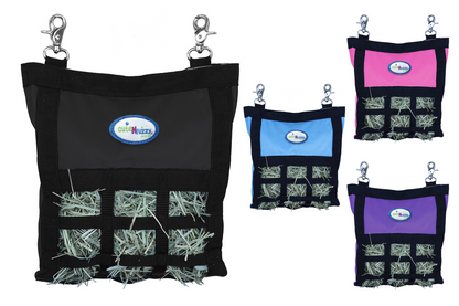 CuteNfuzzy Small Hay Bag for Guinea Pigs and Rabbits with Super Tough Bottom - Black Swatch