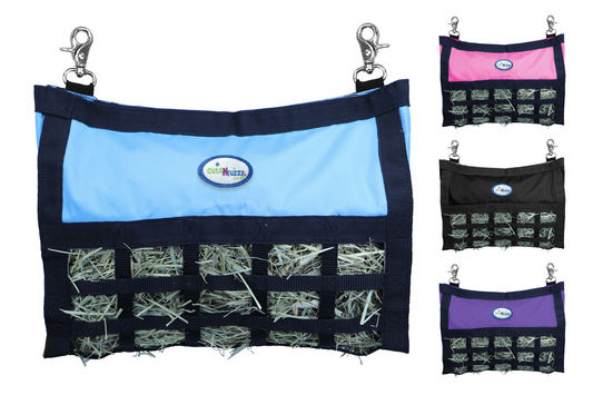 CuteNfuzzy Large Hay Bag for Guinea Pigs and Rabbits with Super Tough Bottom  Blue Swatch